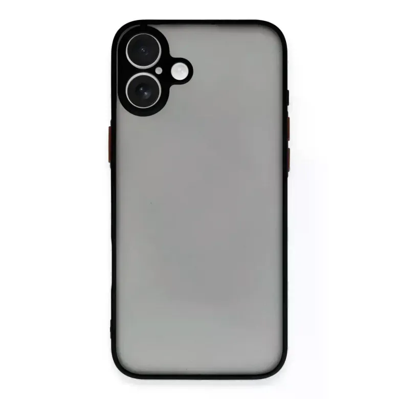 İphone 16 Plus Kılıf Montreal Silikon Kapak - Siyah