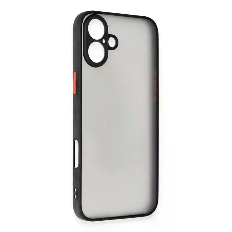 İphone 16 Plus Kılıf Montreal Silikon Kapak - Siyah