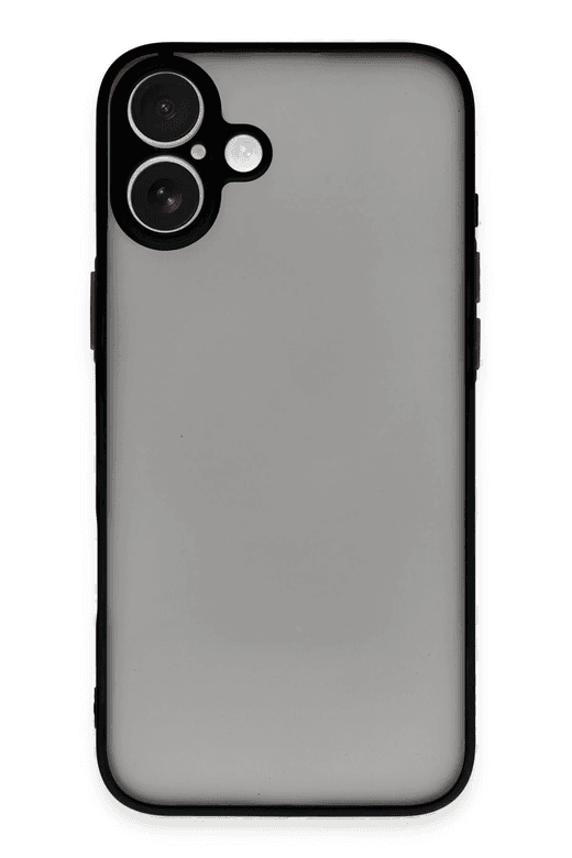 iPhone 16 Plus Kılıf Montreal Silikon Kapak - Siyah