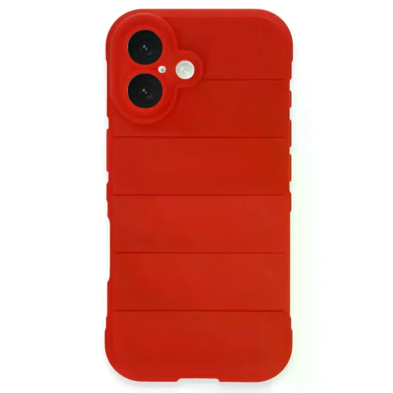 İphone 16 Plus Kılıf Optimum Silikon - Kırmızı