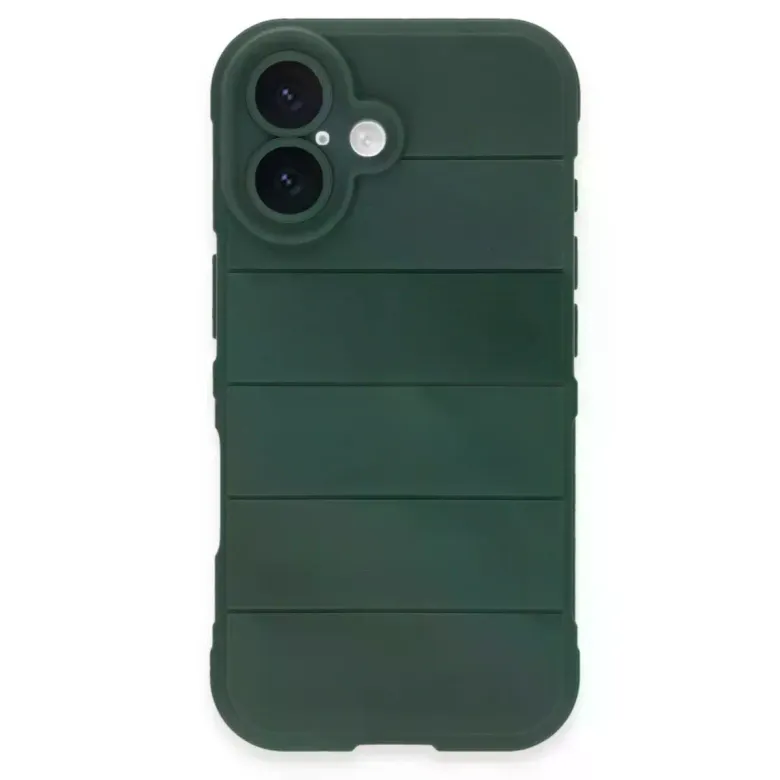 İphone 16 Plus Kılıf Optimum Silikon - Koyu Yeşil