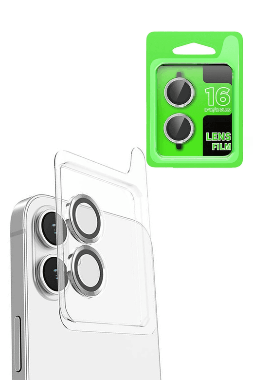 iPhone 16 Plus Raze Metal Kamera Lens - Beyaz