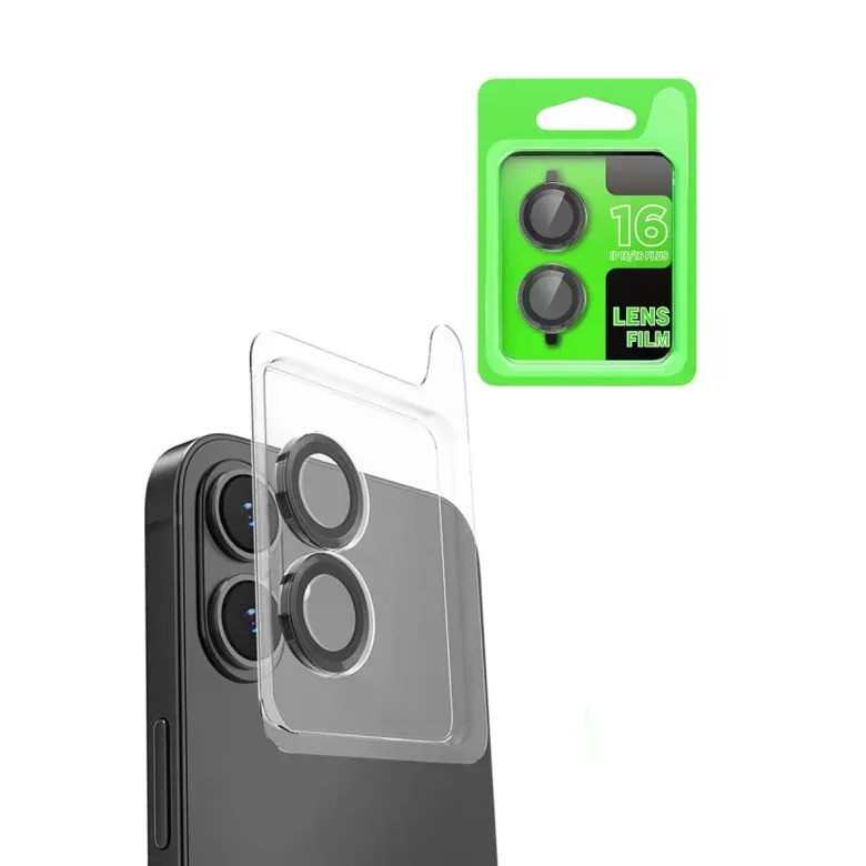 İphone 16 Plus Raze Metal Kamera Lens - Siyah