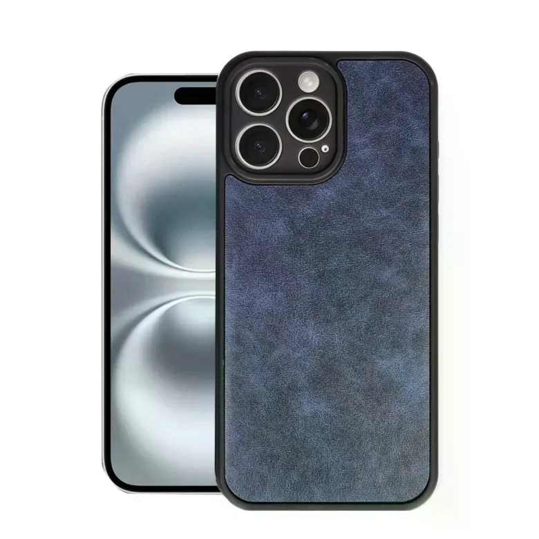 İphone 16 Pro Kılıf Aras Deri Kapak - Lacivert