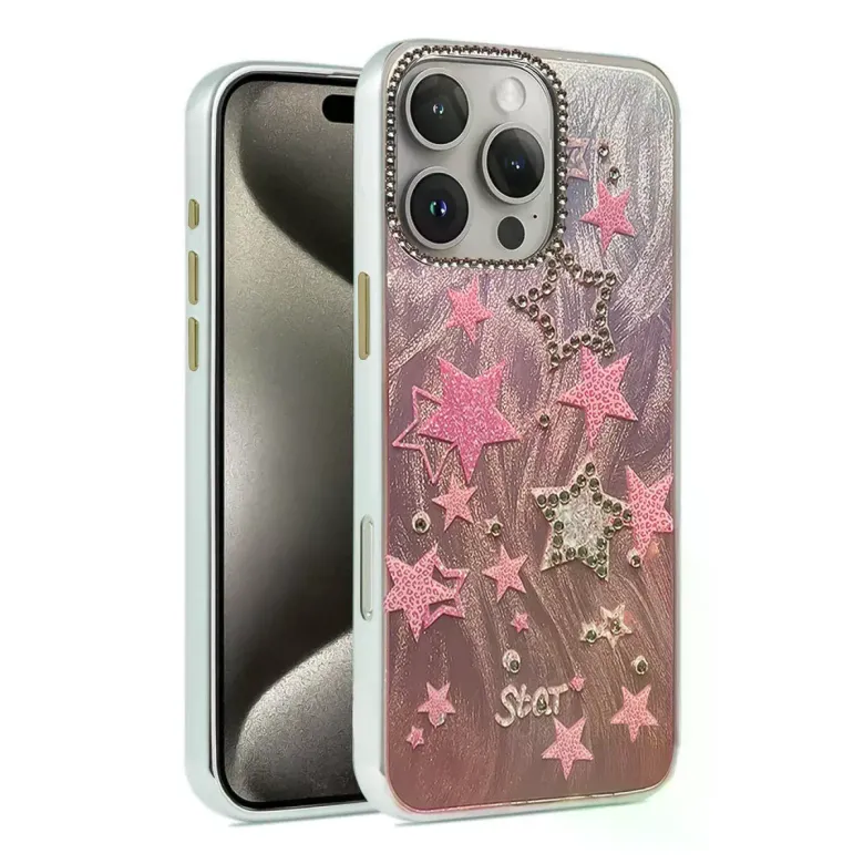 İphone 16 Pro Kılıf Blade Aynalı Desenli Kapak - Desen 7