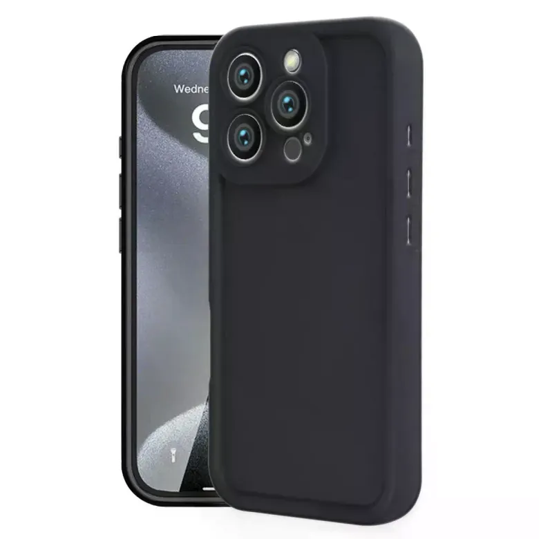İphone 16 Pro Kılıf Viera Silikon - Siyah
