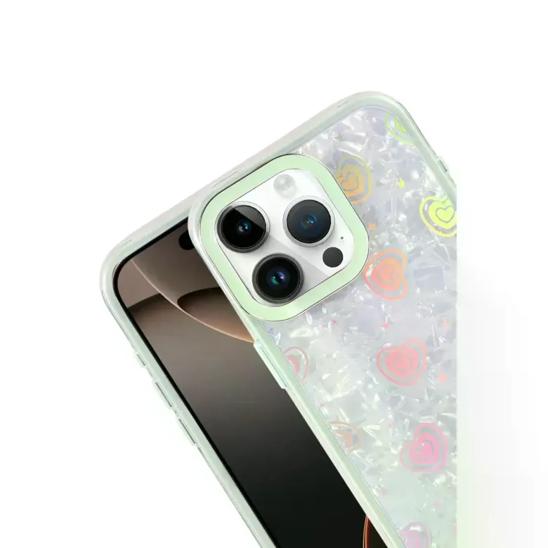 İphone 16 Pro Lumi Desenli Kapak - Yeşil