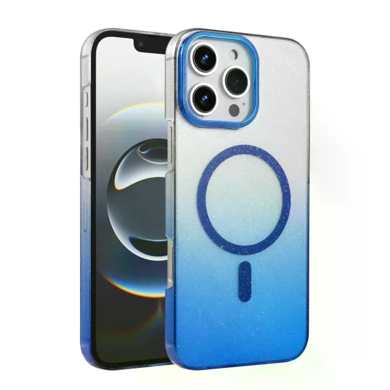 İphone 16 Pro Max Glossy Magsafe Kapak - Mavi