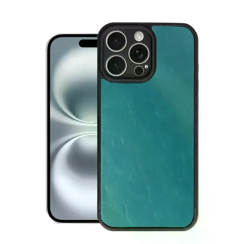 İphone 16 Pro Max Kılıf Aras Deri Kapak - Açık Yeşil