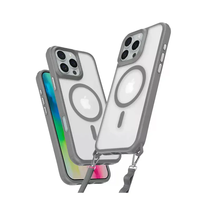 İphone 16 Pro Max Kılıf Enka Magsafe Silikon Kılıf - Titan Gri