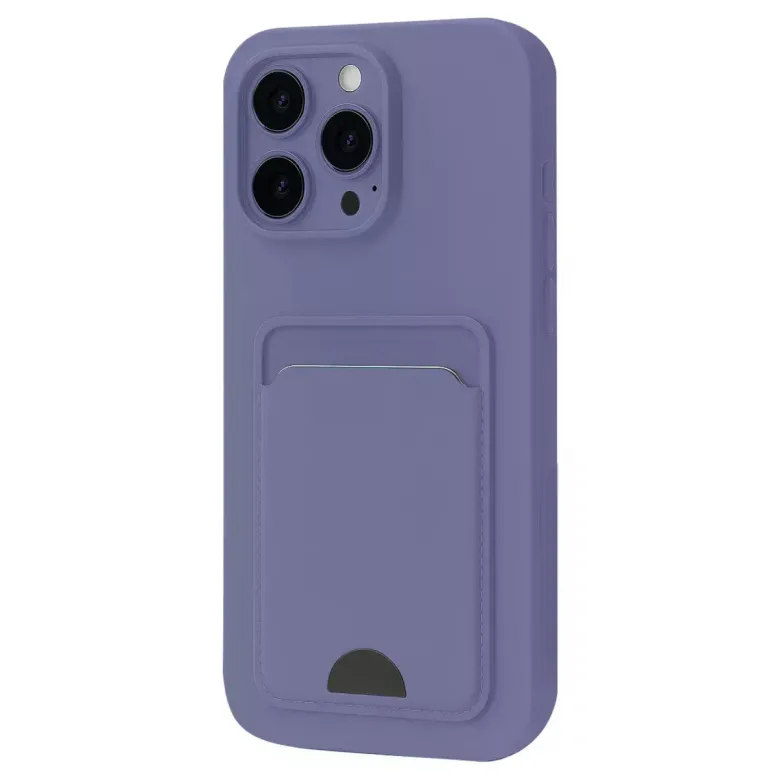 İphone 16 Pro Max Kılıf Kelvin Kartvizitli Silikon - Lila