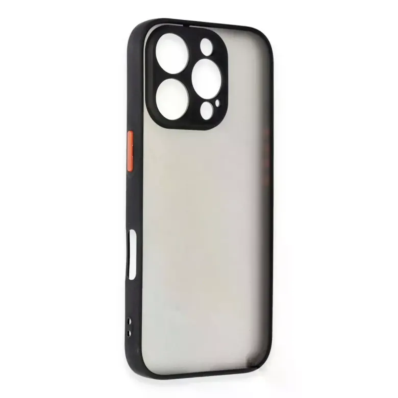 İphone 16 Pro Max Kılıf Montreal Silikon Kapak - Siyah