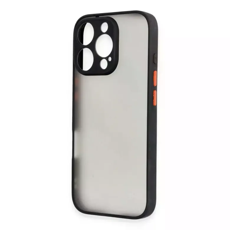 İphone 16 Pro Max Kılıf Montreal Silikon Kapak - Siyah