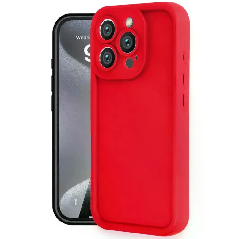 İphone 16 Pro Max Kılıf Viera Silikon - Kırmızı