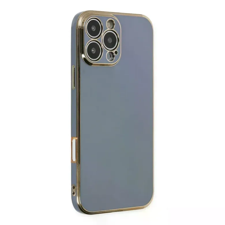 İphone 16 Pro Max Kılıf Volet Silikon - Mavi