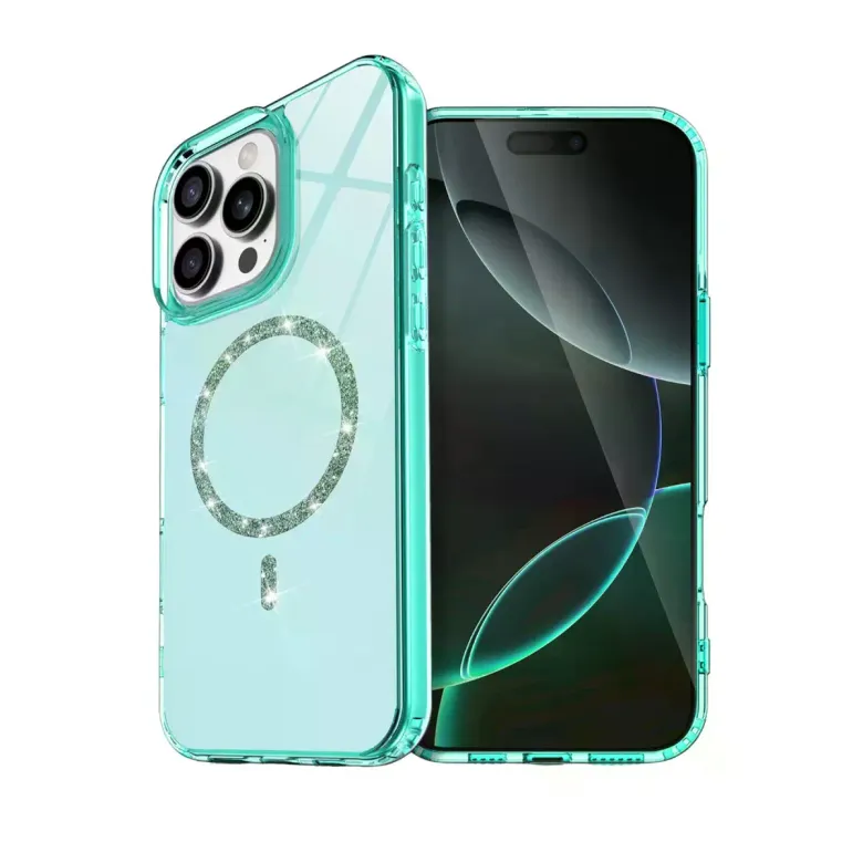 İphone 16 Pro Max Live Diamond Magsafe Kapak - Yeşil