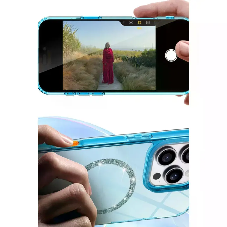 İphone 16 Pro Max Live Diamond Magsafe Kapak - Yeşil