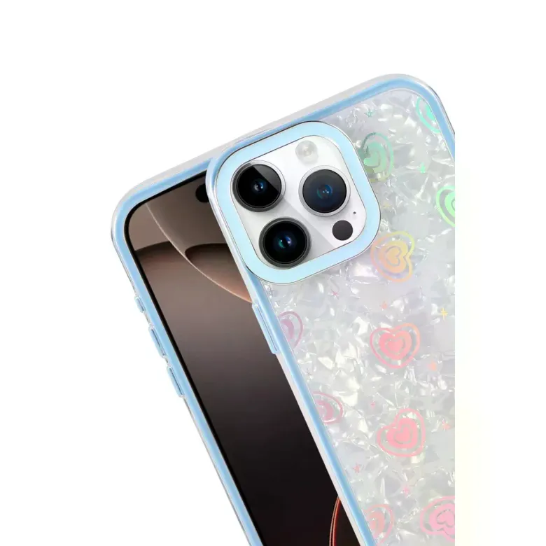 İphone 16 Pro Max Lumi Desenli Kapak - Mavi
