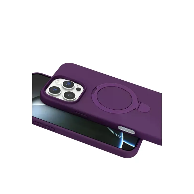 İphone 16 Pro Max Regal Magsafe Standlı Kapak - Derin Mor