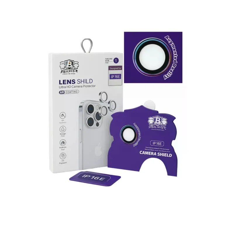 İphone 16e Bilvis Titan Kamera Lens - Rainbow