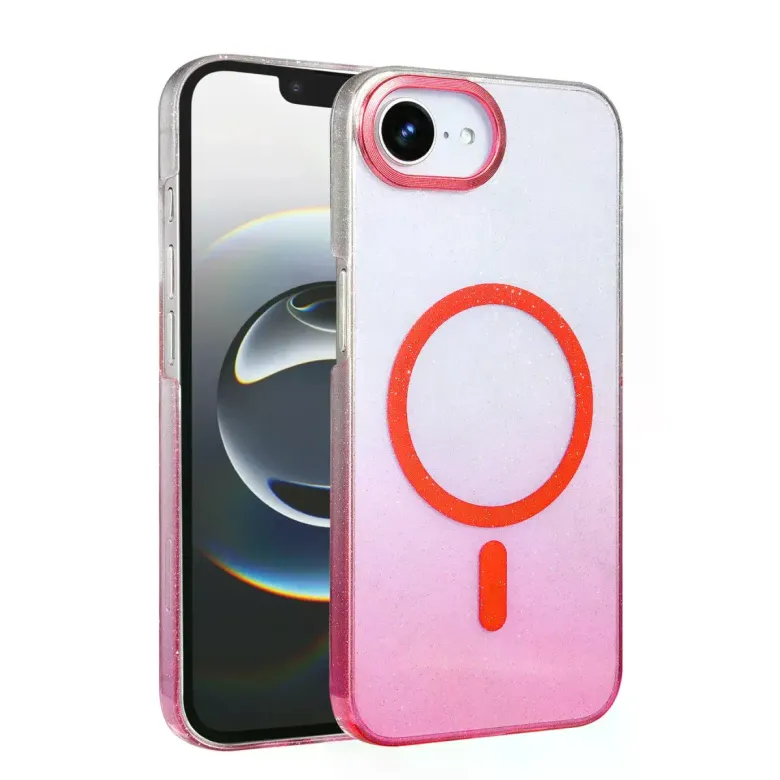 İphone 16e Glossy Magsafe Kapak - Pembe