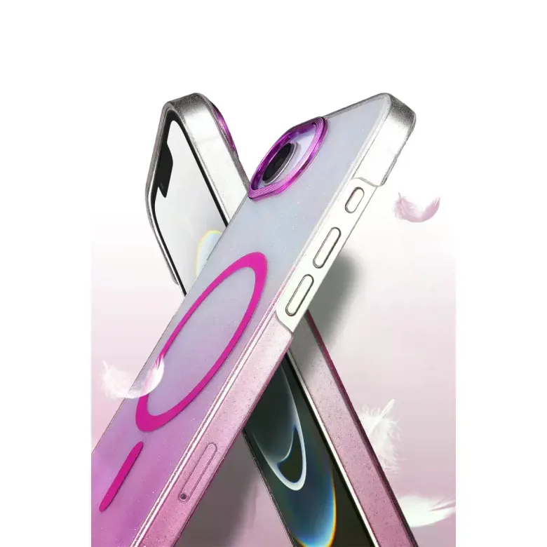 İphone 16e Glossy Magsafe Kapak - Pembe
