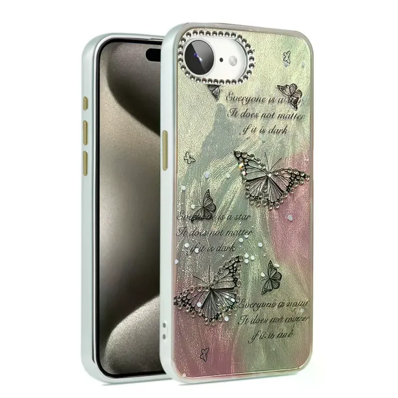 İphone 16e Kılıf Blade Aynalı Desenli Kapak - Desen 6