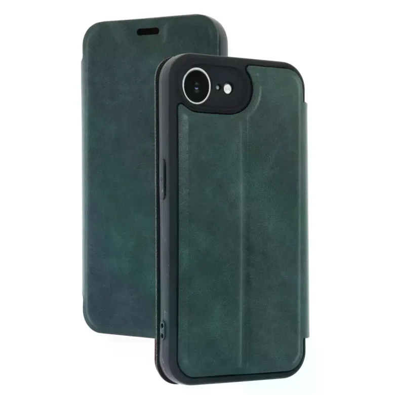 İphone 16e Kılıf Flip Cover - Koyu Yeşil