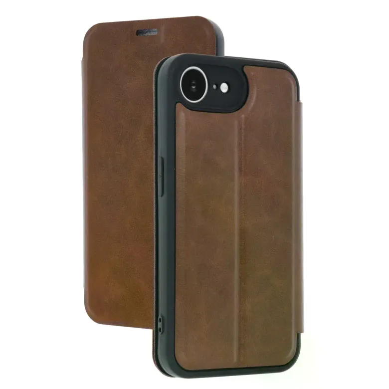 İphone 16e Kılıf Flip Cover - Taba