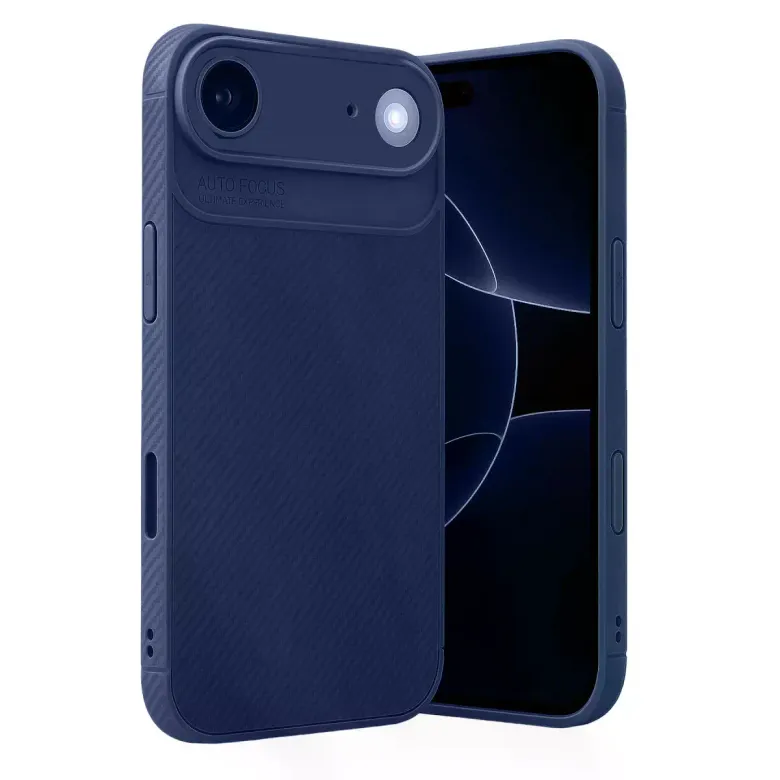 İphone 17 Air Auto Focus Karbon Kapak - Lacivert