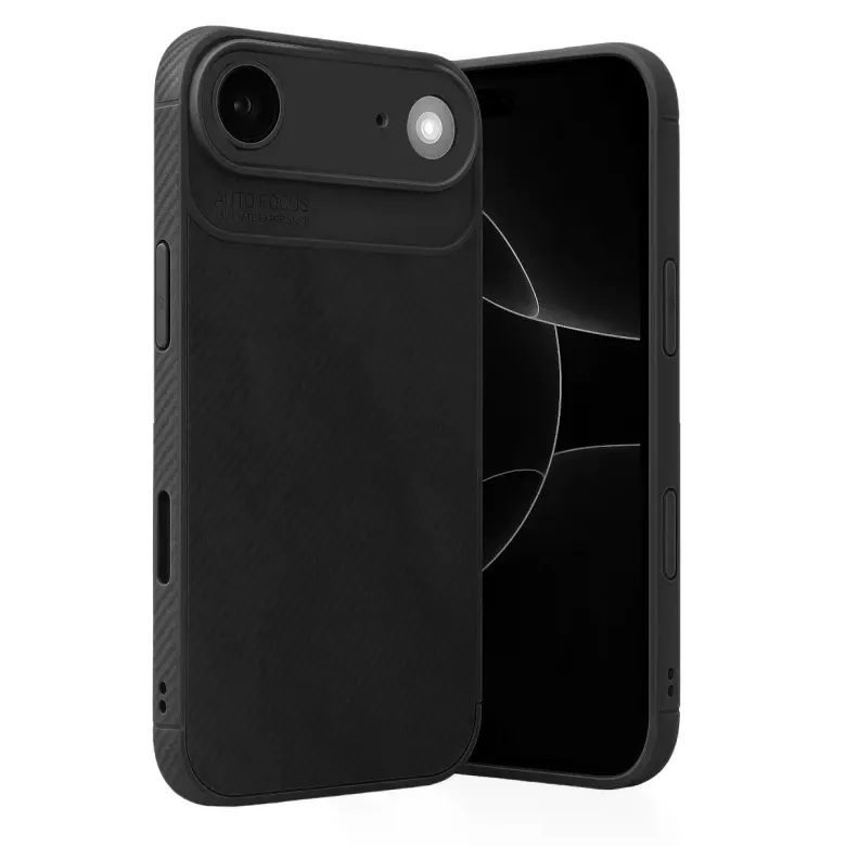 İphone 17 Air Auto Focus Karbon Kapak - Siyah