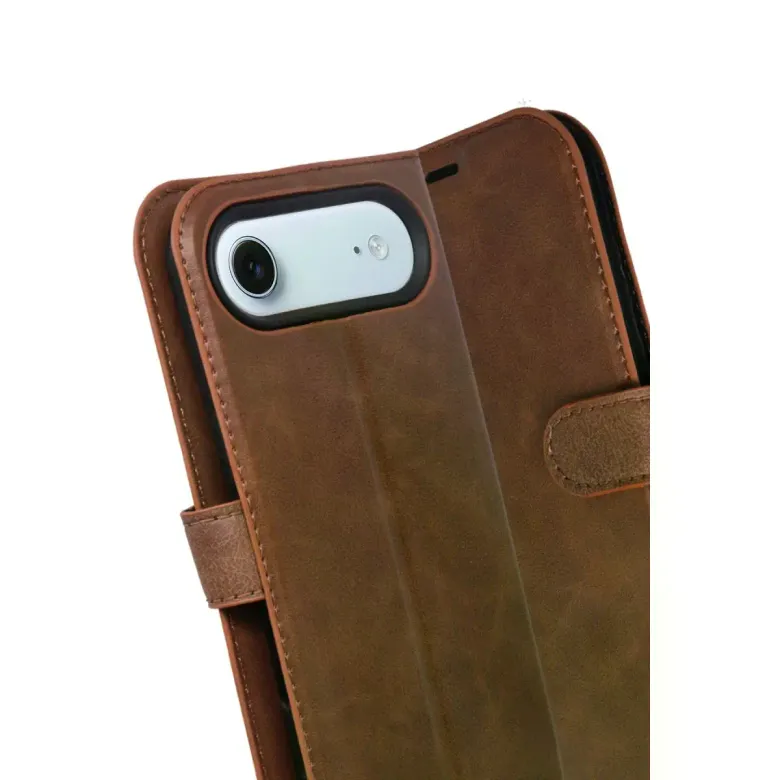 İphone 17 Air Trend S Plus Kapaklı Kılıf - Taba