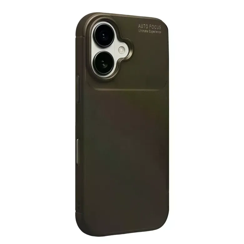 İphone 17 Auto Focus Karbon Kapak - Kahverengi