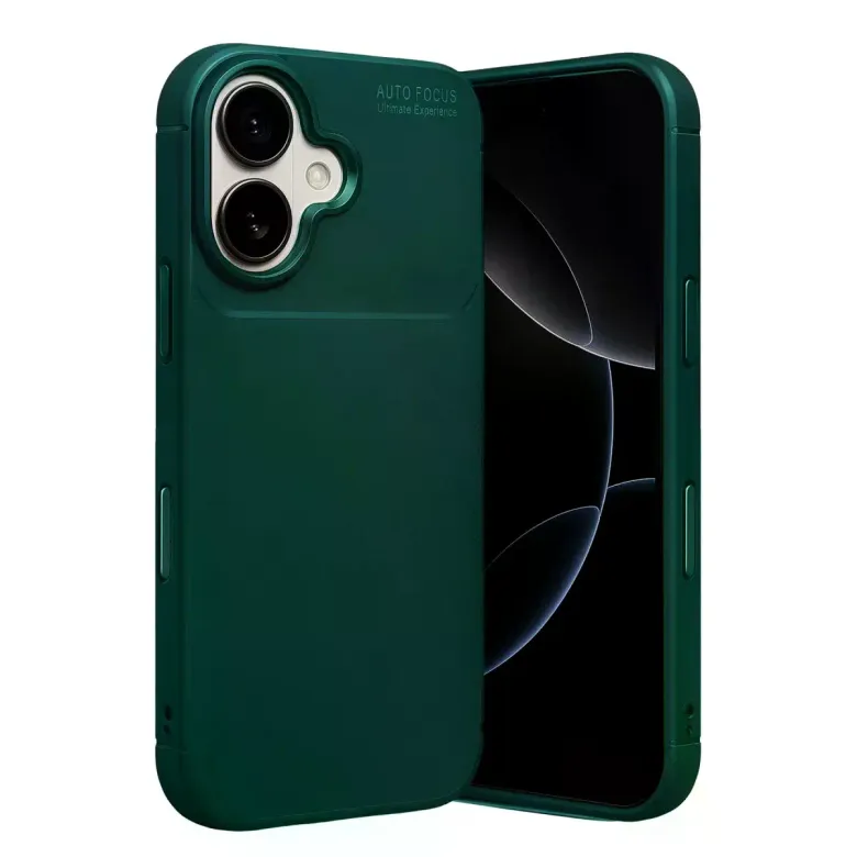 İphone 17 Auto Focus Karbon Kapak - Koyu Yeşil