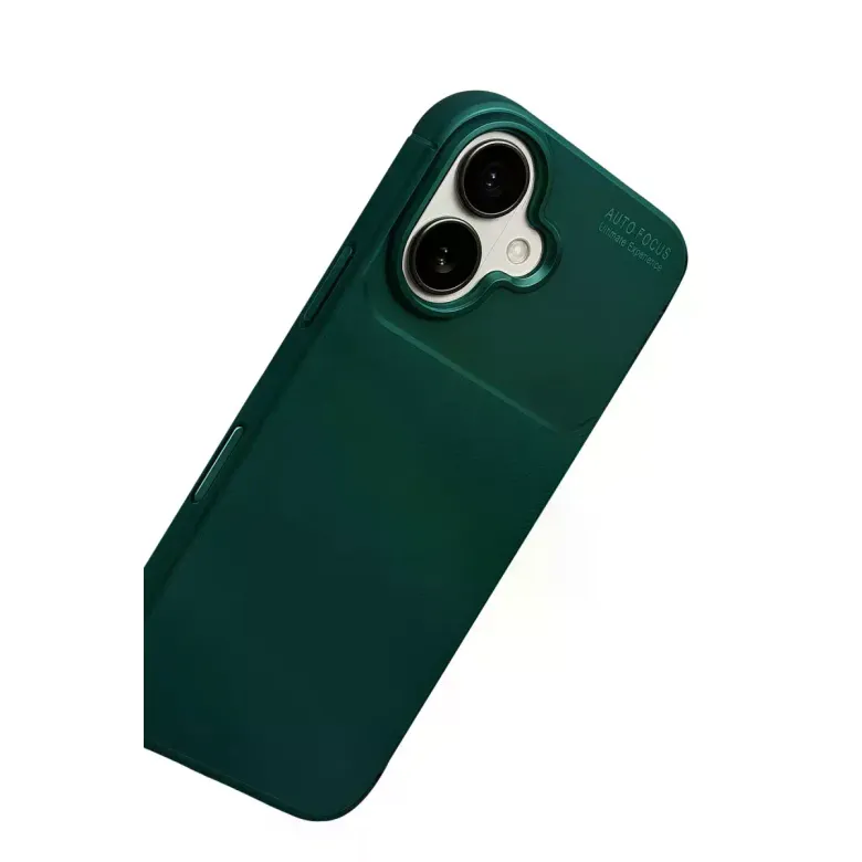 İphone 17 Auto Focus Karbon Kapak - Koyu Yeşil