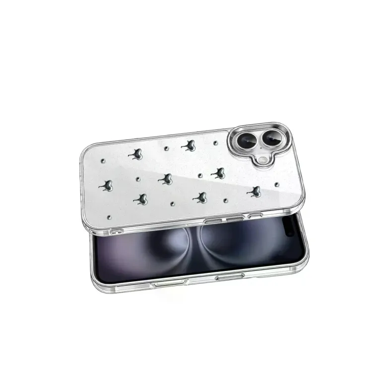İphone 17 Fiyonk Desenli Kapak - Desen 1