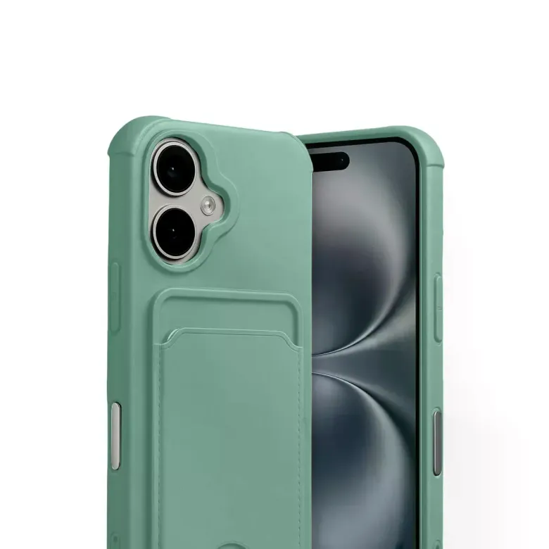 İphone 17 Kelvin Kartvizitli Silikon - Açık Yeşil