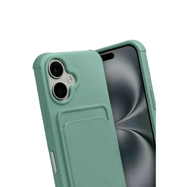 İphone 17 Kelvin Kartvizitli Silikon - Açık Yeşil