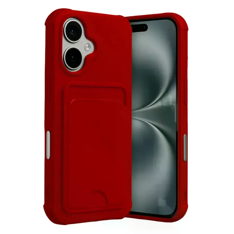 İphone 17 Kelvin Kartvizitli Silikon - Kırmızı