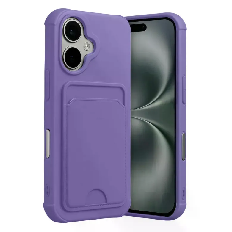 İphone 17 Kelvin Kartvizitli Silikon - Lila