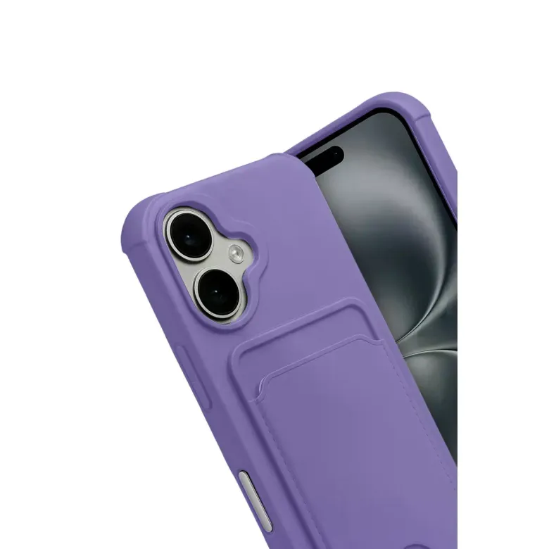 İphone 17 Kelvin Kartvizitli Silikon - Lila