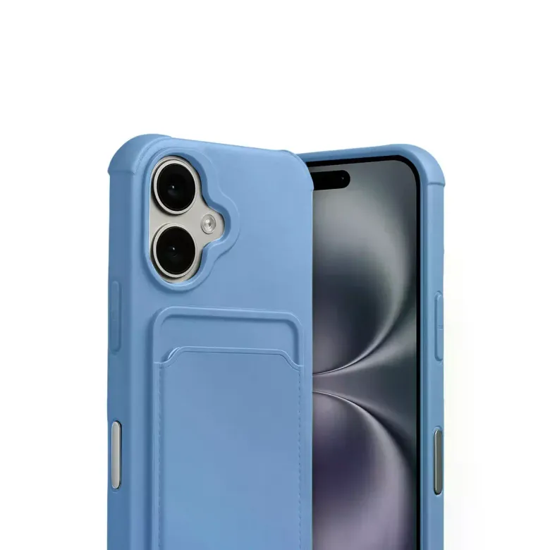 İphone 17 Kelvin Kartvizitli Silikon - Mavi