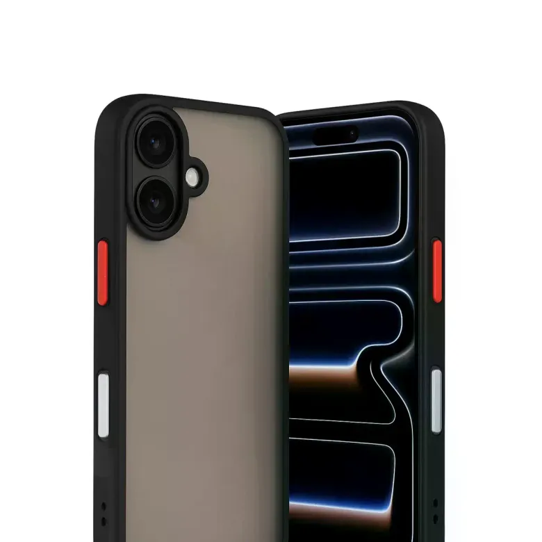 İphone 17 Kılıf Montreal Silikon Kapak - Siyah