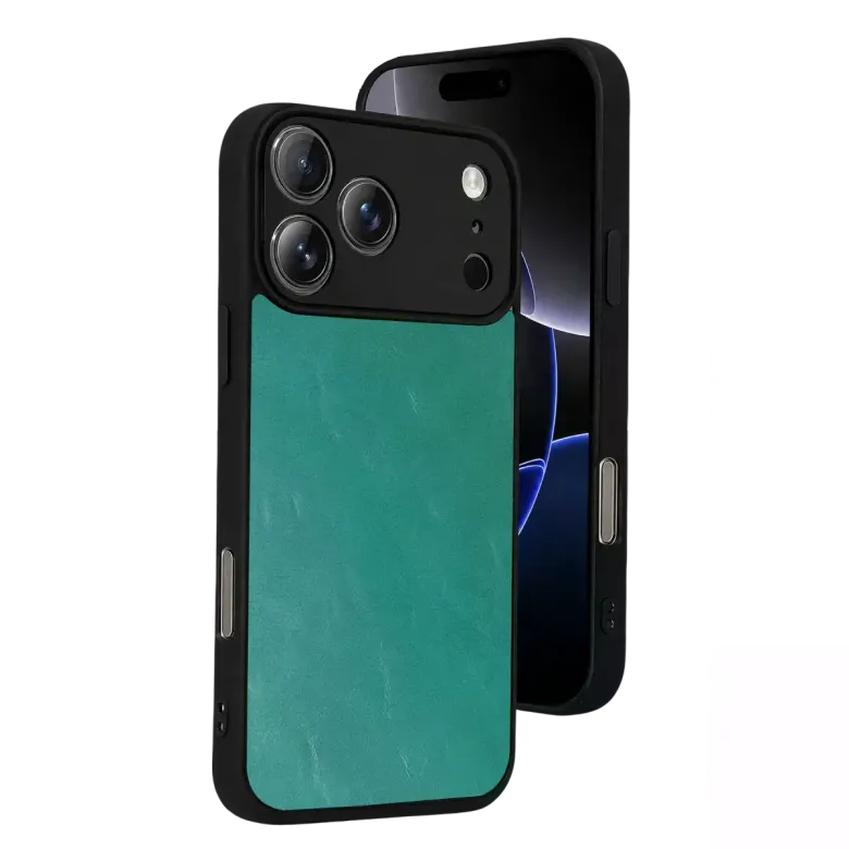 İphone 17 Pro Aras Deri Kapak - Açık Yeşil
