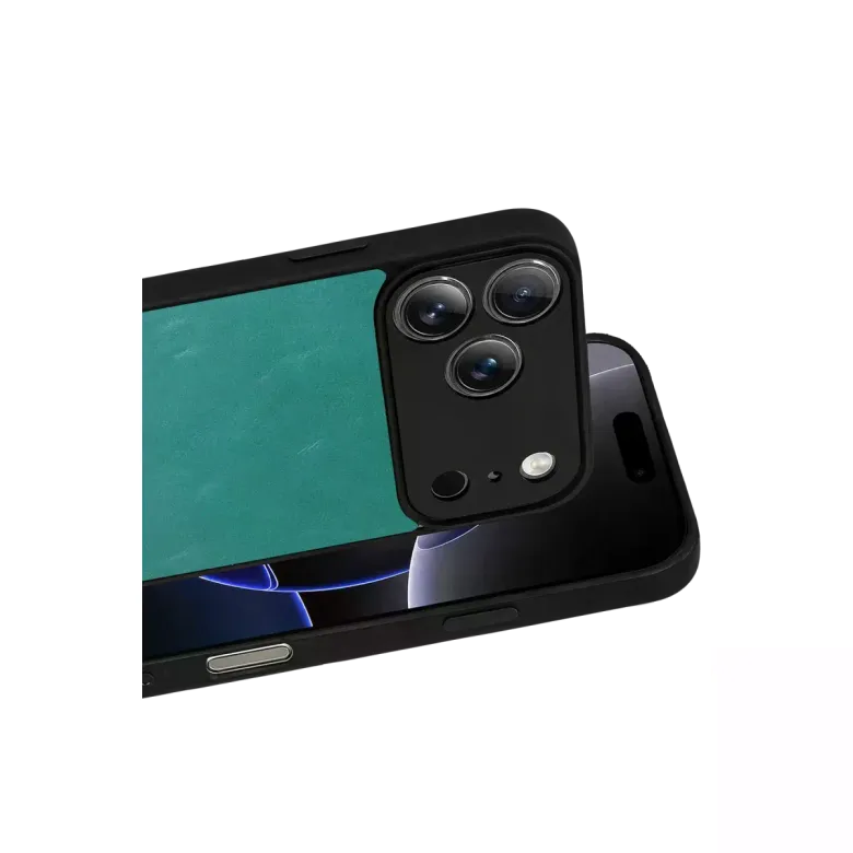 İphone 17 Pro Aras Deri Kapak - Açık Yeşil