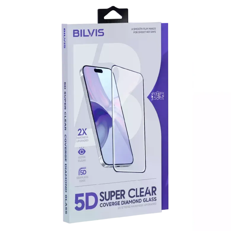 İphone 17 Pro Bilvis 5d Super Clear Diamond Cam Ekran Koruyucu