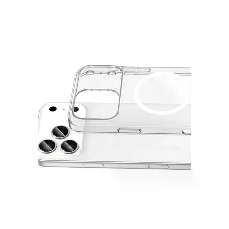 İphone 17 Pro Combo Sert Şeffaf Magsafe Kapak - Şeffaf