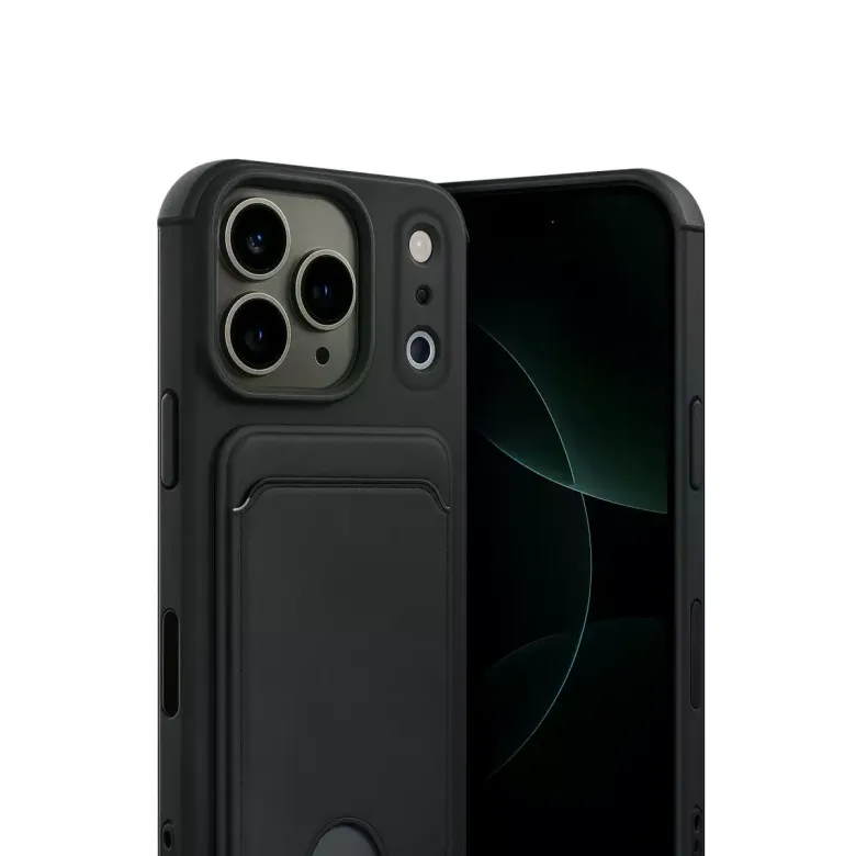 İphone 17 Pro Kelvin Kartvizitli Silikon - Siyah