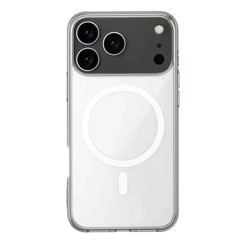 İphone 17 Pro Kılıf Magneticsafe Şeffaf Silikon - Şeffaf