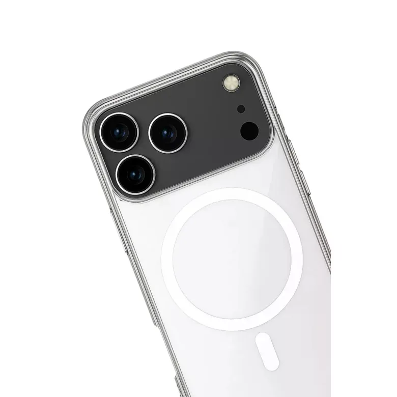 İphone 17 Pro Kılıf Magneticsafe Şeffaf Silikon - Şeffaf